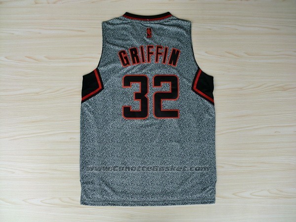 Maglia Moda Statico Los Angeles Clippers Blake Griffin #32 Grigio